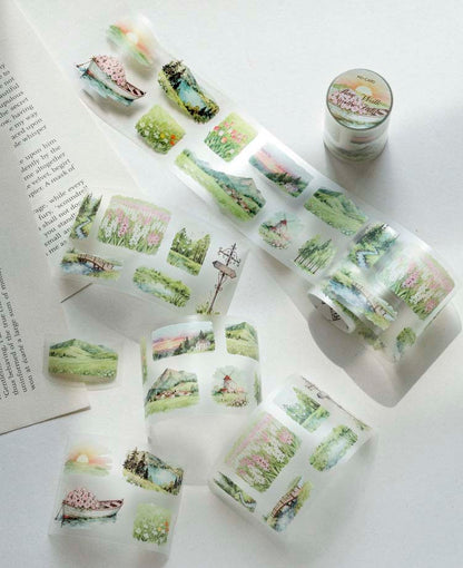 Stickers en Rollo Green Scenery Slow Ride In The Wild