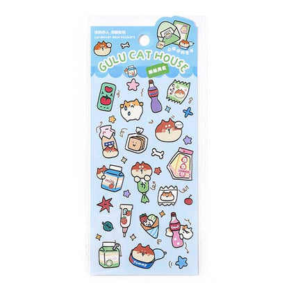 Stickers Gulu Cat House Blue