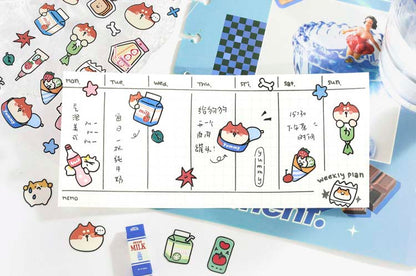 Stickers Gulu Cat House Blue