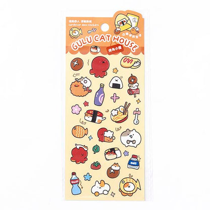 Stickers Gulu Cat House Orange