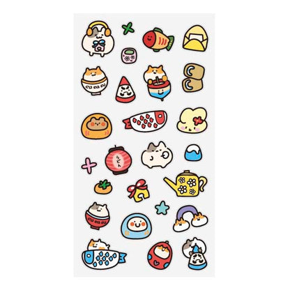 Stickers Gulu Cat House Red