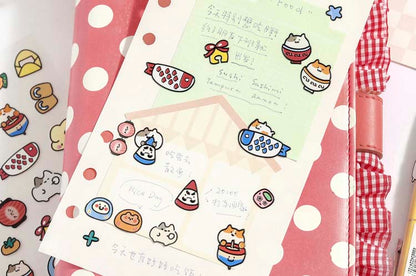 Stickers Gulu Cat House Red
