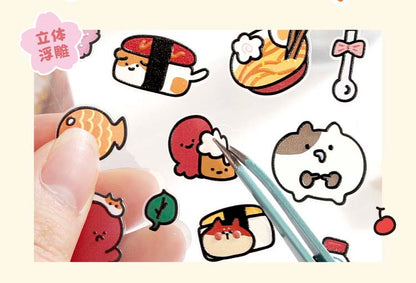 Stickers Gulu Cat House Red