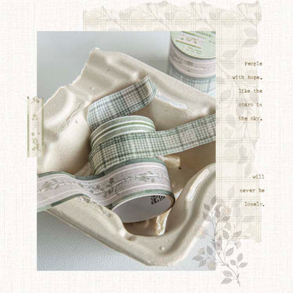 Set de Washi Tapes Handmade Fabrics Grass Color Vast