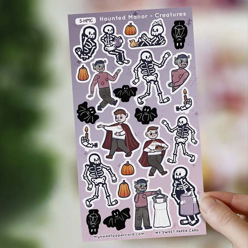 Stickers Haunted Manor Creatures