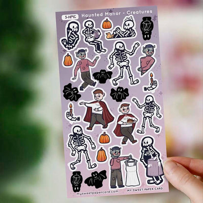 Stickers Haunted Manor Creatures