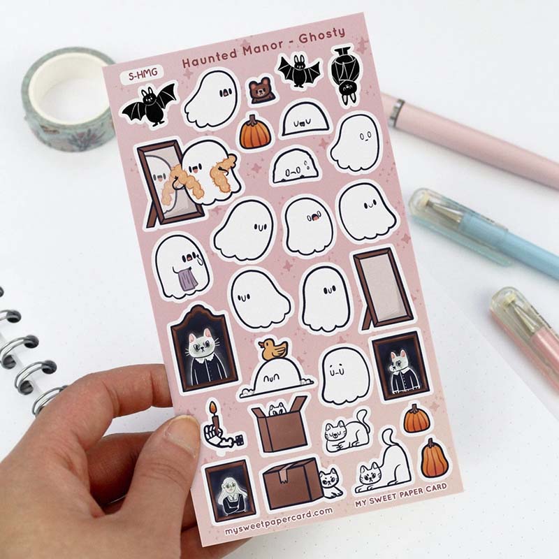 Stickers Haunted Manor Ghostly