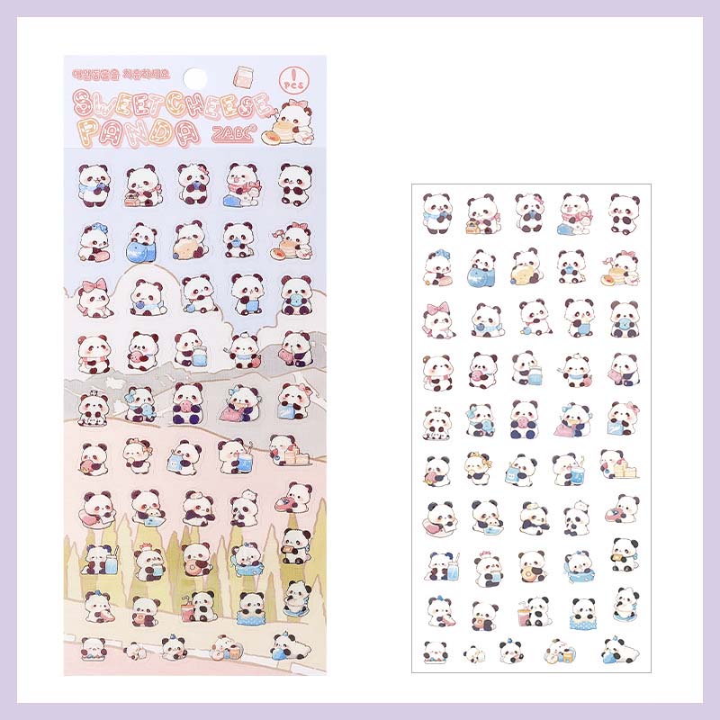 Stickers Healing Pets Sweet Cheese Panda