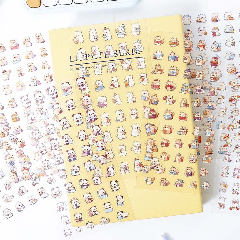 Stickers Healing Pets Sweet Cheese Panda