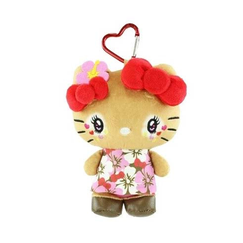 Llavero Peluche Sanrio Hello Kitty Tan Gyaru Hibiscus