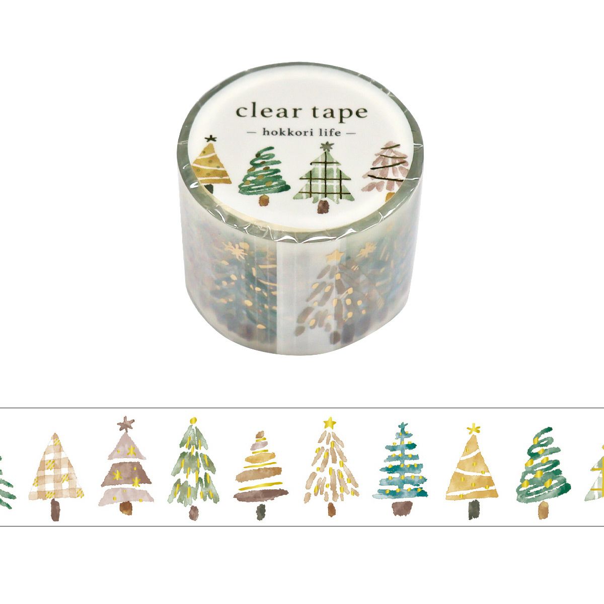 Clear PET Tape Hokkori Life Tree