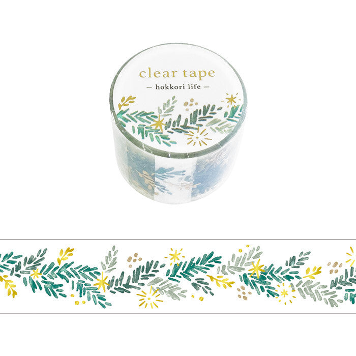 Clear PET Tape Hokkori Life Fir Tree