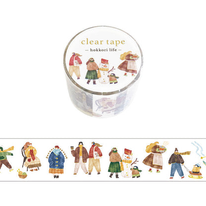 Clear PET Tape Hokkori Life People