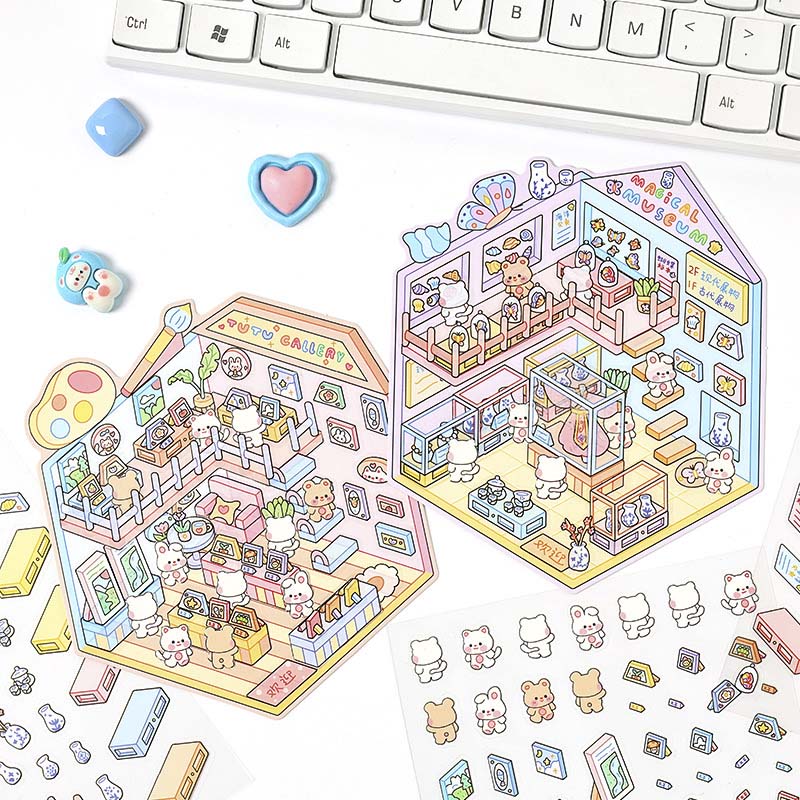 Stickers Escenario 3D Hot Places Science Museum