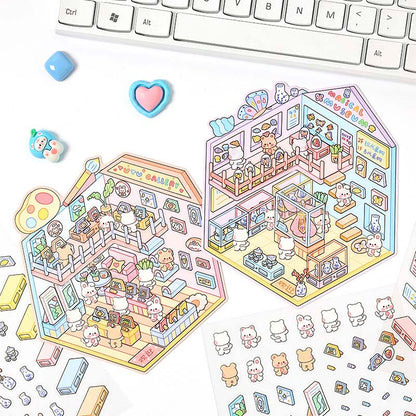 Stickers Escenario 3D Hot Places Science Museum