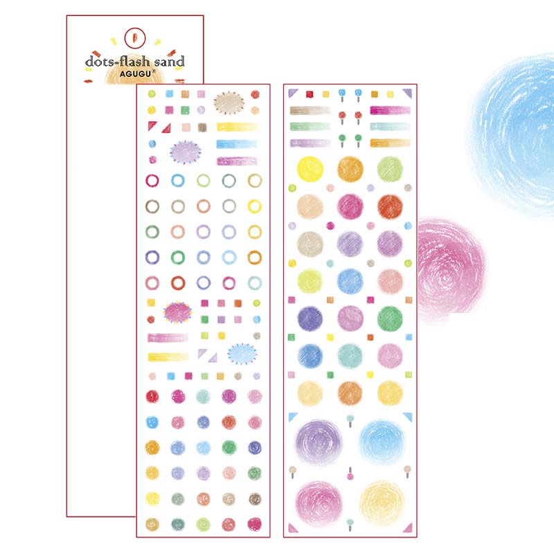 Stickers Hot Stamping And Sparkling Dots Flash Sand