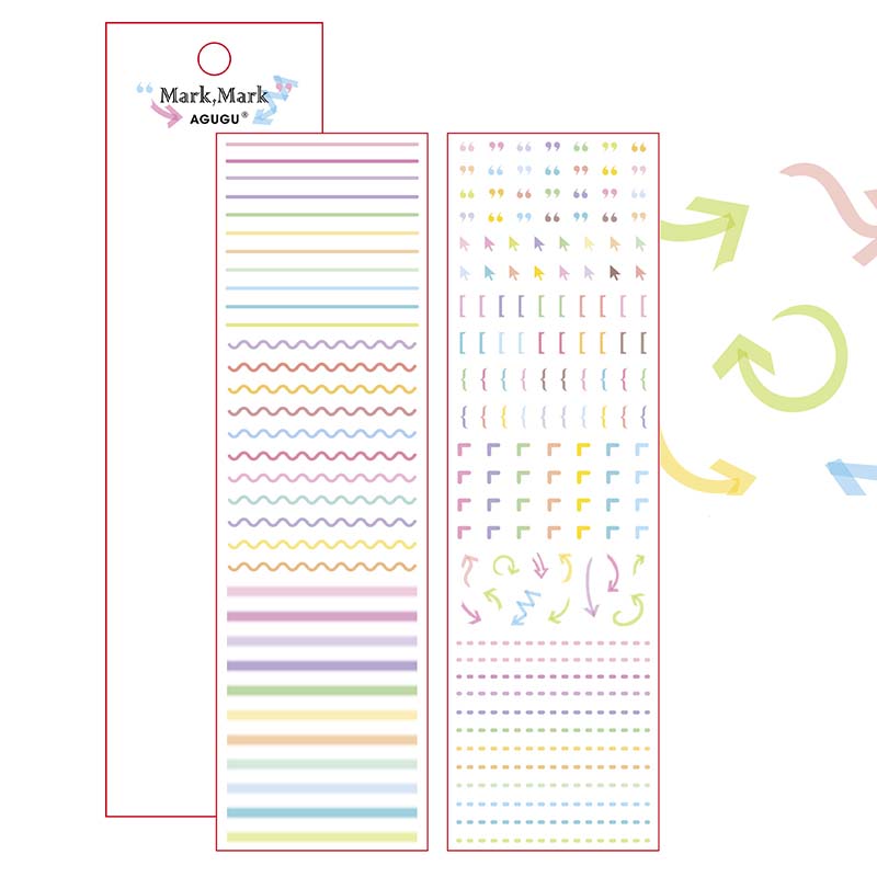 Stickers Hot Stamping And Sparkling Mark Mark