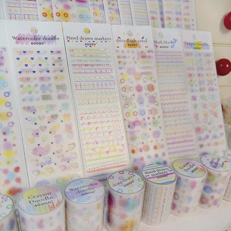 Stickers Hot Stamping And Sparkling Mark Mark