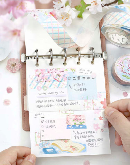 Washi Tape Initial Glow Of Sunrise Cherry Blossom