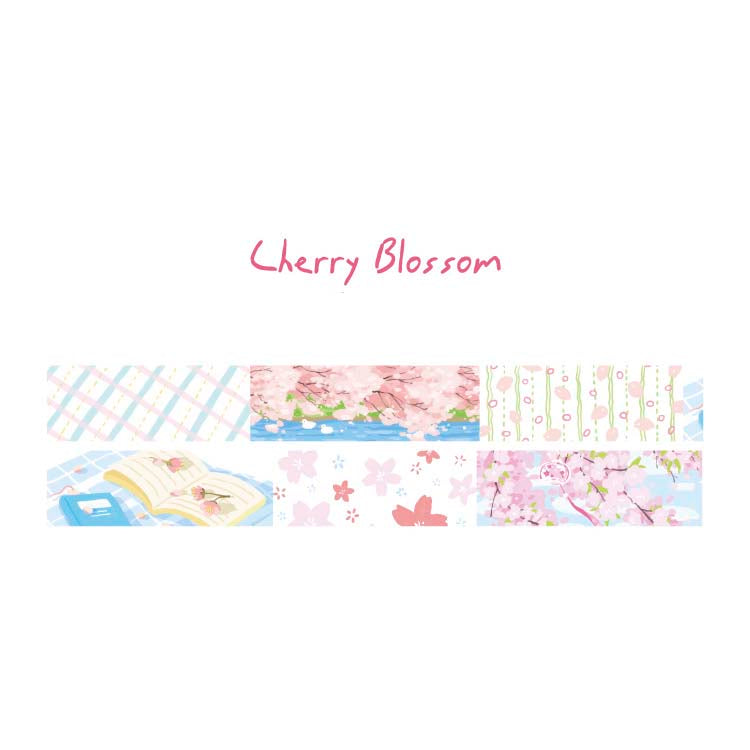 Washi Tape Initial Glow Of Sunrise Cherry Blossom