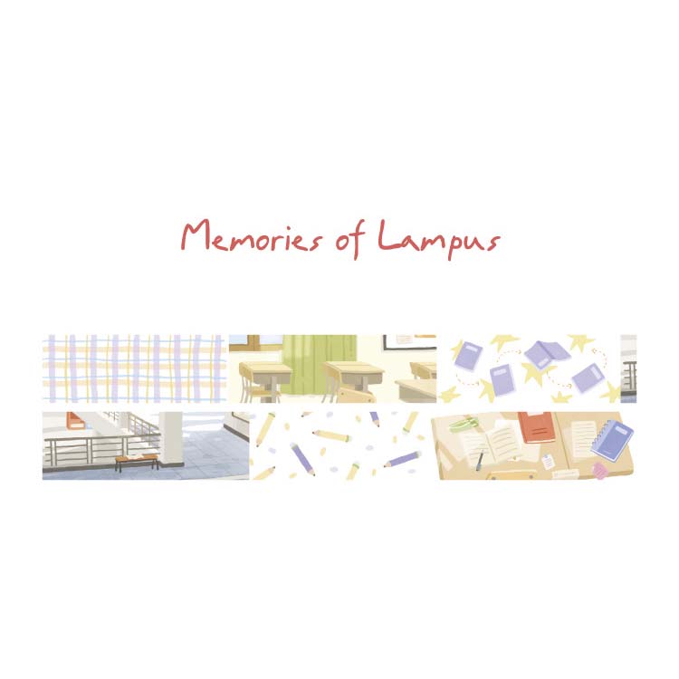 Washi Tape Initial Glow Of Sunrise Memories Of Campus