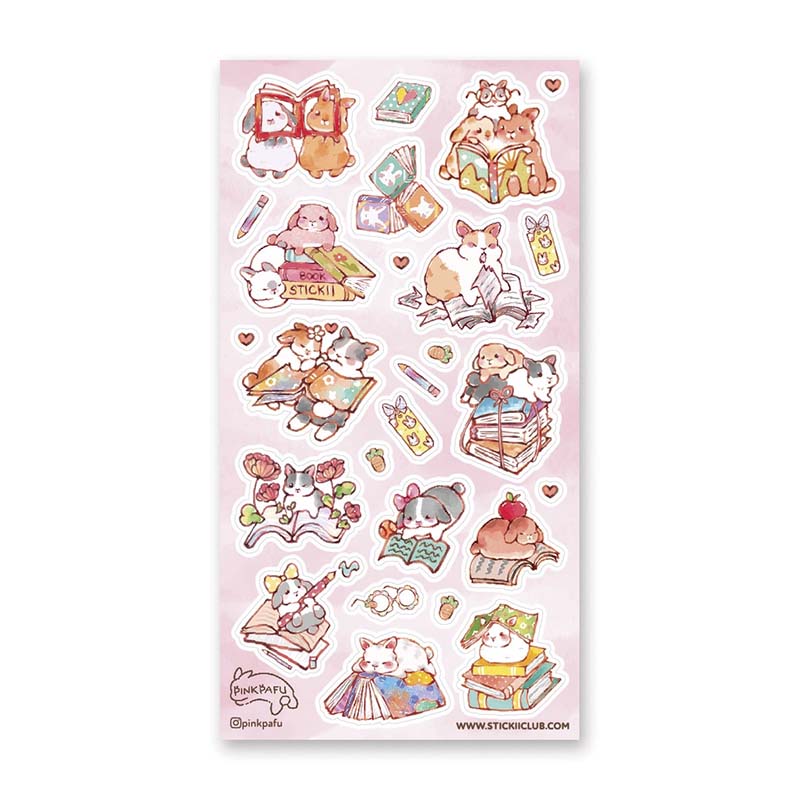 Stickers Bookish Bunnies