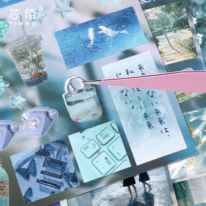 Librillo de Stickers Inmersed In Dream Blue