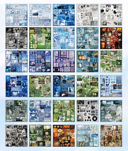 Librillo de Stickers Inmersed In Dream Blue