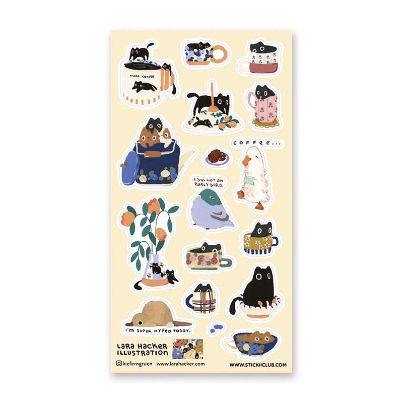 Stickers Sleepy Mornings