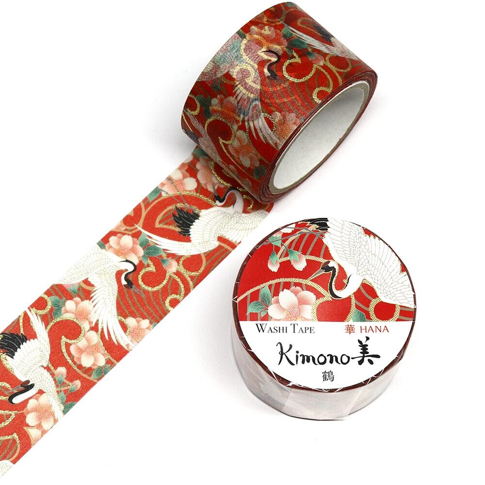 Washi Tape Kimono Hana Crane