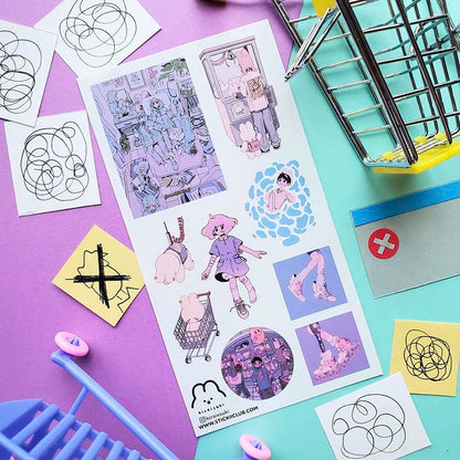 Stickers Dreamy Pastel World