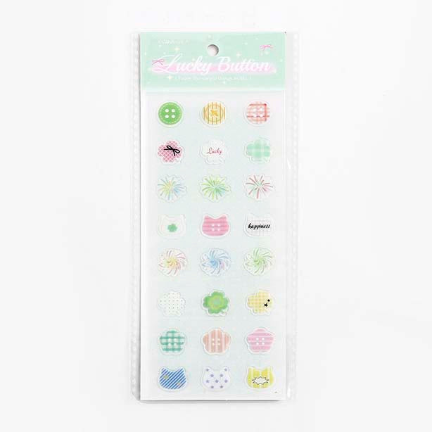 Stickers Kirakira Land Lucky Button