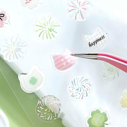 Stickers Kirakira Land Lucky Button