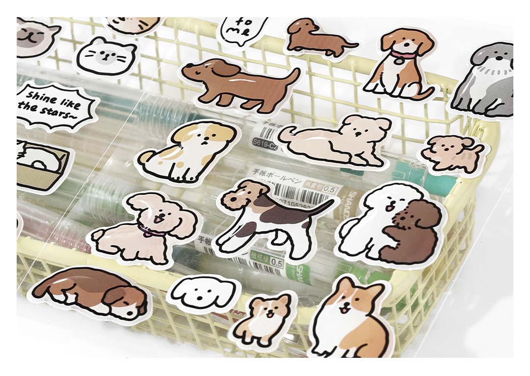 Stickers Kittens And Puppies 3D Doggie Company
