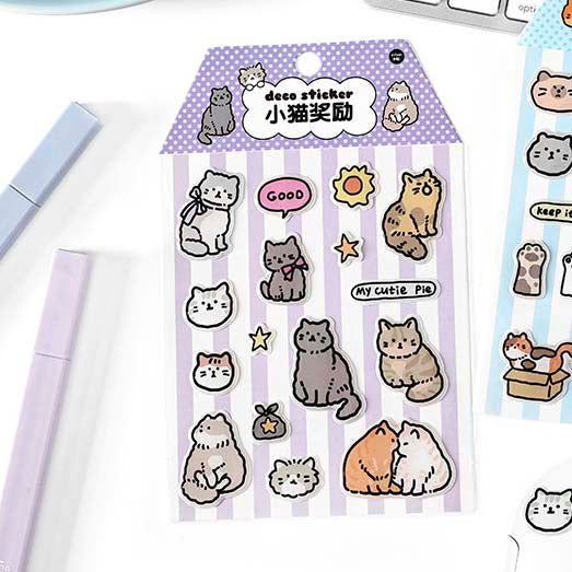 Stickers Kittens And Puppies 3D Kitty Prize
