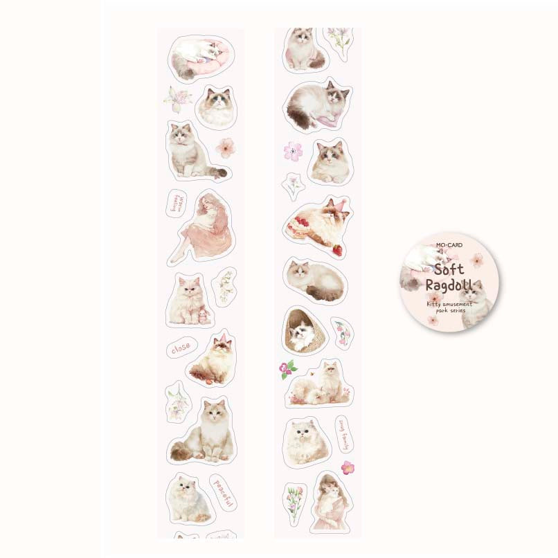 Stickers en Rollo Kitty Amusement Park Soft Ragdoll