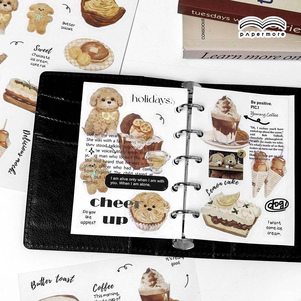 Stickers Late Night Snack Butter Puppy