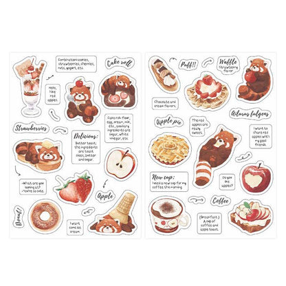 Stickers Late Night Snack Candy Red Panda