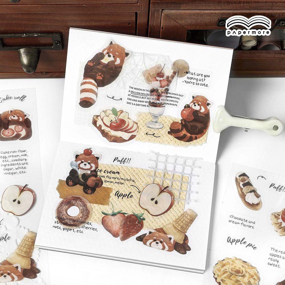 Stickers Late Night Snack Candy Red Panda