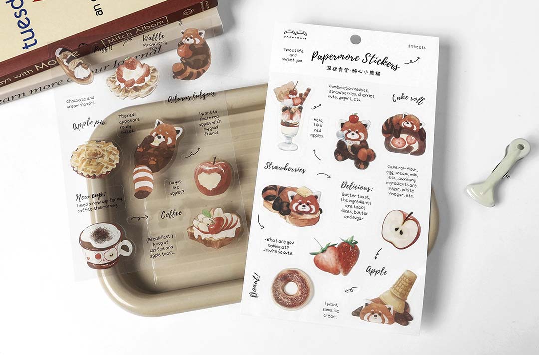Stickers Late Night Snack Candy Red Panda