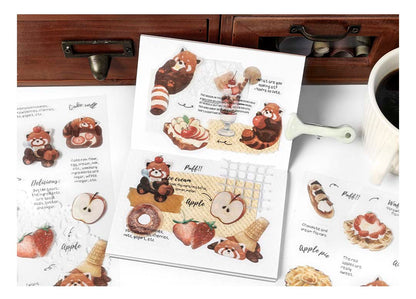 Stickers Late Night Snack Candy Red Panda