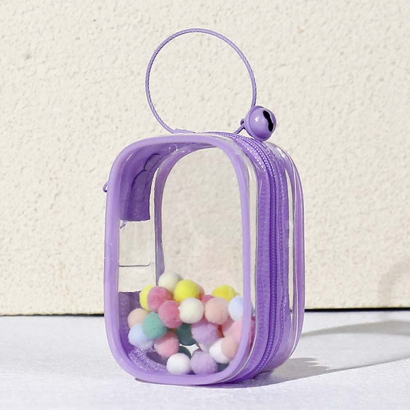 Llavero Bolso Transparente para Figuras Lavender Square