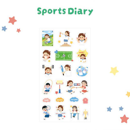Stickers Learning Artists Sports Diary