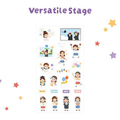 Stickers Learning Artists Versatile Stage