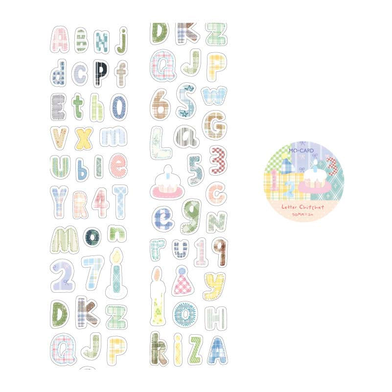 Stickers en Rollo Letter Chitchat Alphabet Language