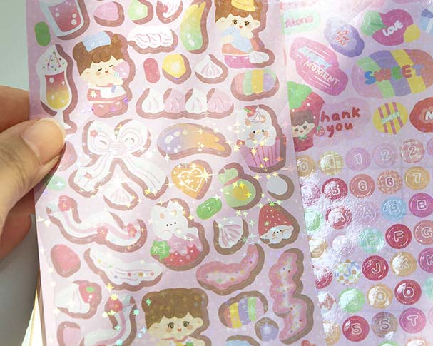 Stickers Little Girl Letters The Beginning Of Cream