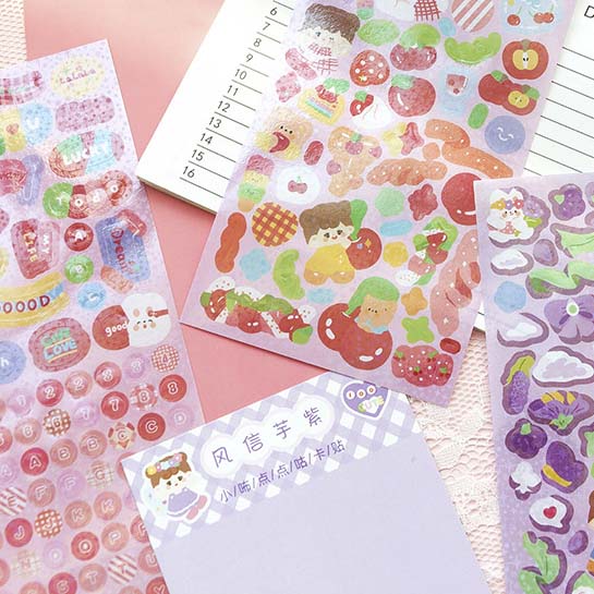 Stickers Little Girl Letters The Beginning Of Cream