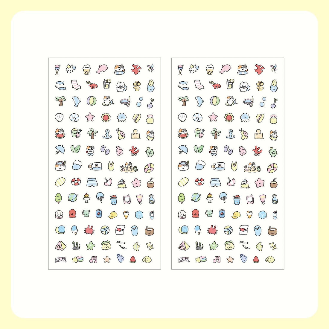 Stickers Little Pudding Blue Sea