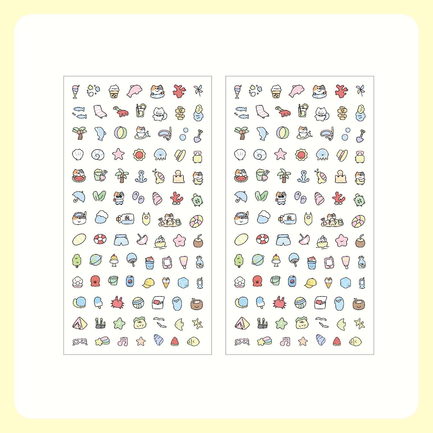 Stickers Little Pudding Blue Sea