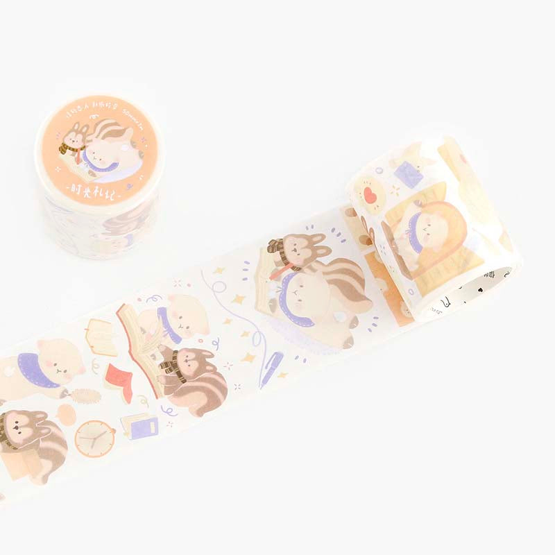 Washi Tape Lively Forest Island Caramel